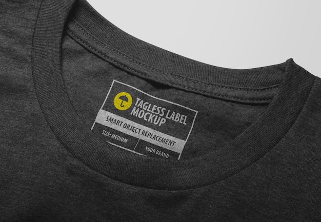 Download Free PSD | T-shirt label mockup