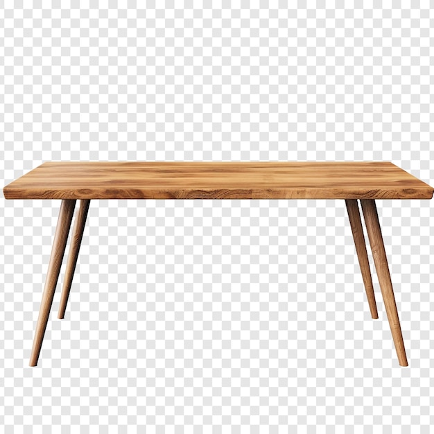 Table isolated on transparent background