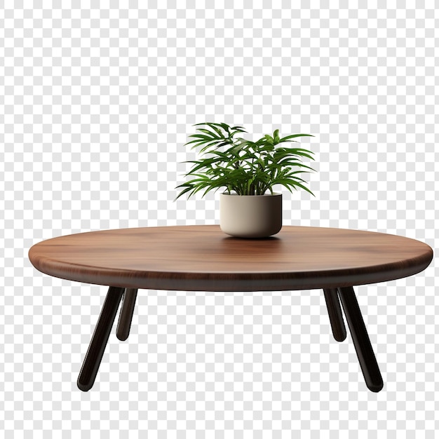 Free PSD table isolated on transparent background