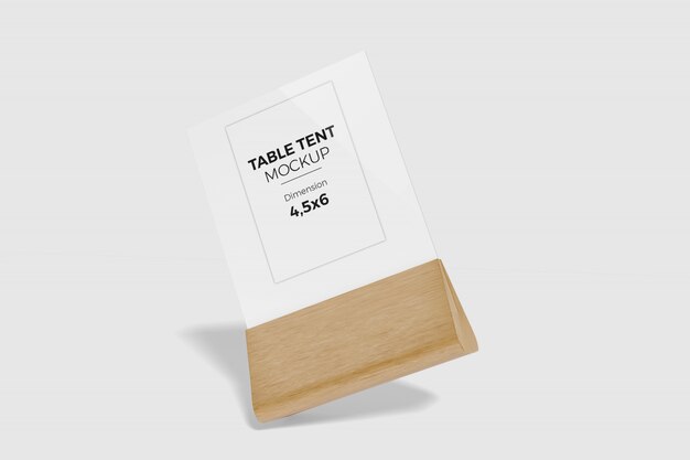 Download Table tent mockup 3 | Premium PSD File