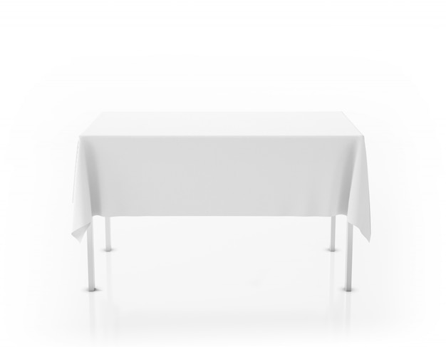 Table with tablecloth