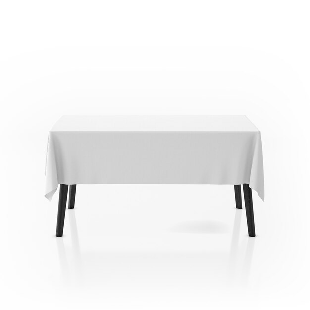 Table with tablecloth