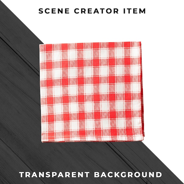 Tablecloth isolated with clipping path.