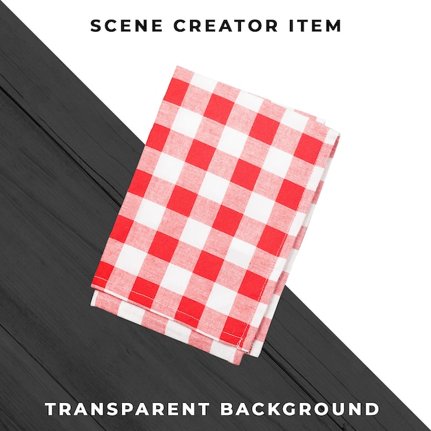 Free PSD tablecloth isolated with clipping path.