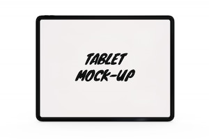 Tablet mock-up isolated