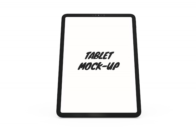 고립 된 태블릿 모형