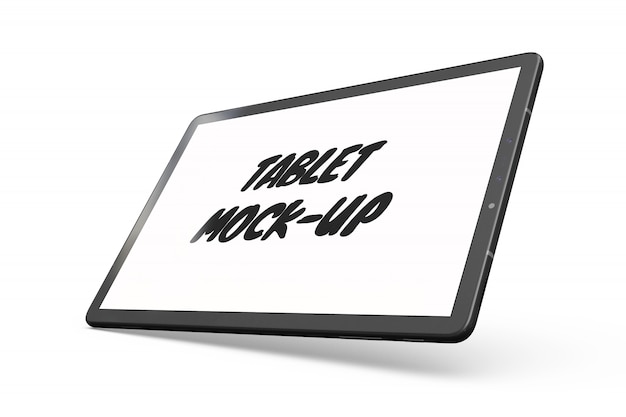 Tablet mock-up isolated