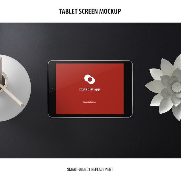 Tablet screen mockup