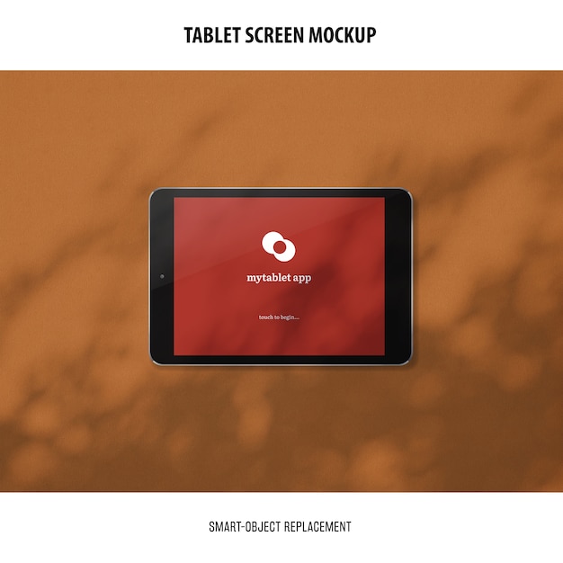 PSD gratuito mockup dello schermo del tablet