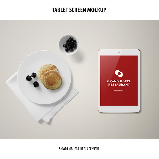 Tablet Screen Mockup – Free PSD Template [Download]