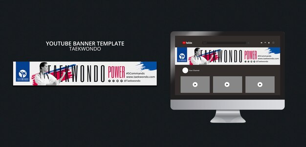 Taekwondo practice  facebook template
