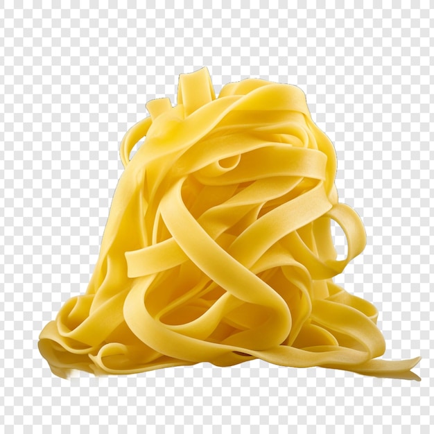 Tagliatelle isolate su sfondo trasparente