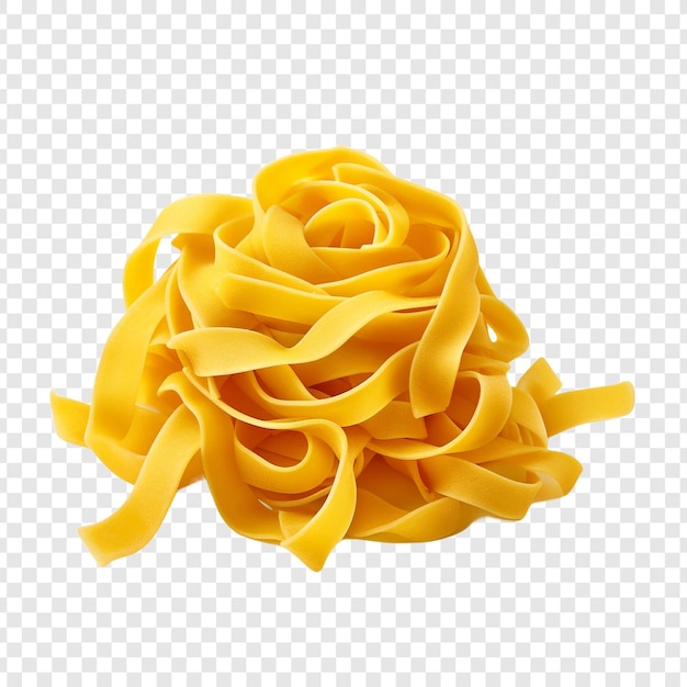 Tagliatelle isolated on transparent background