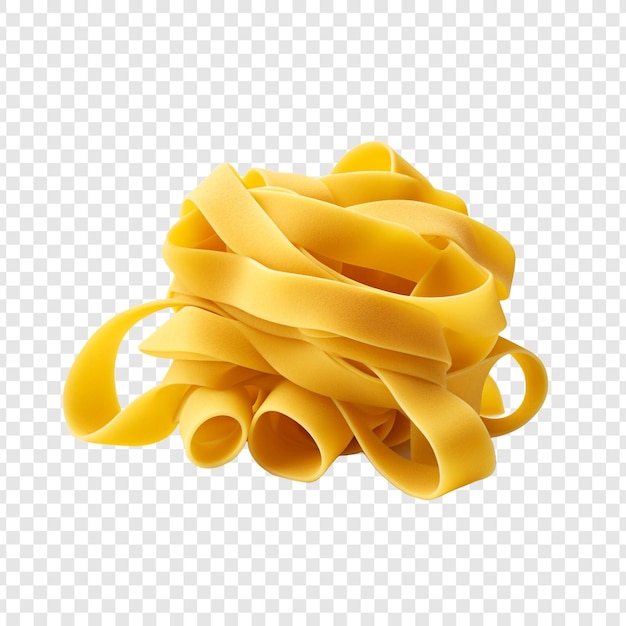 Tagliatelle isolated on transparent background