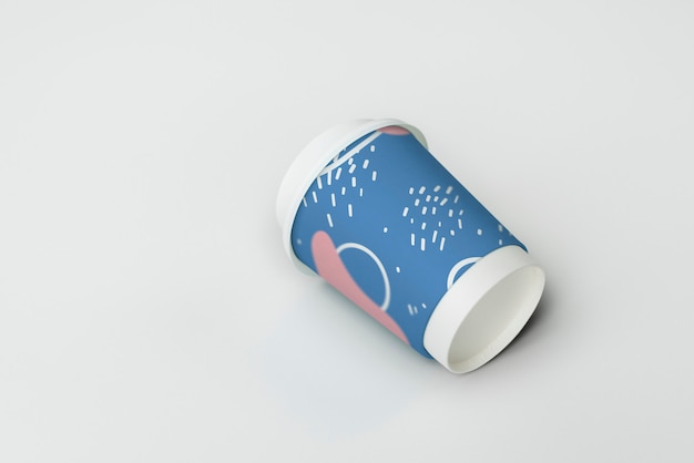 Takeaway coffee cup mockup design