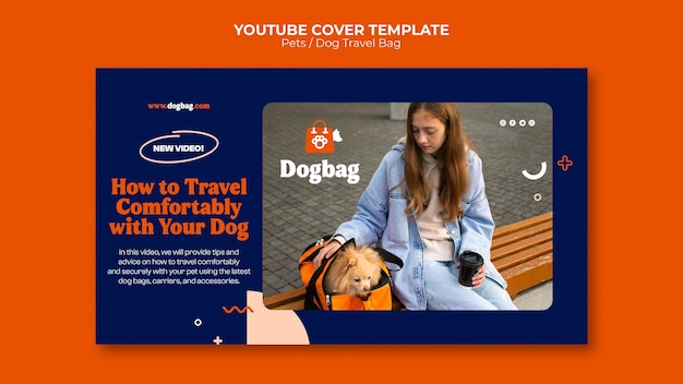 Free PSD taking care of pets youtube cover