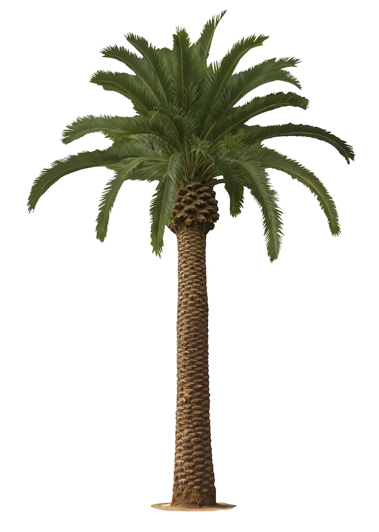Free PSD tall palm tree isolated