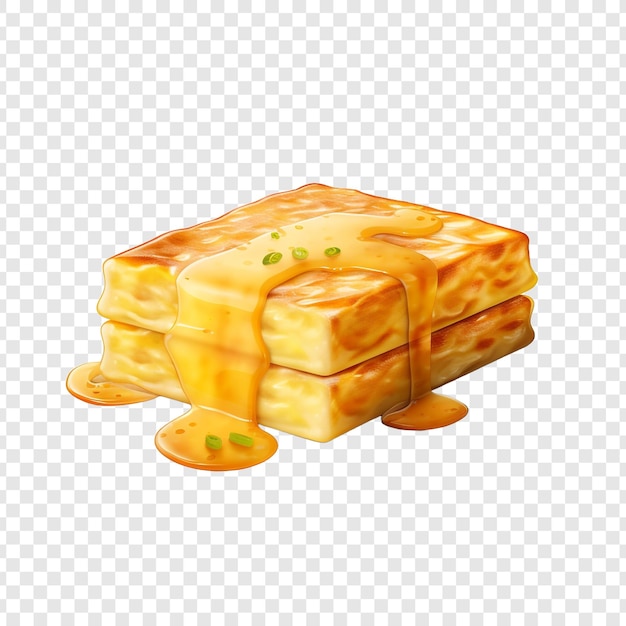 Tamagoyaki isolated on transparent background