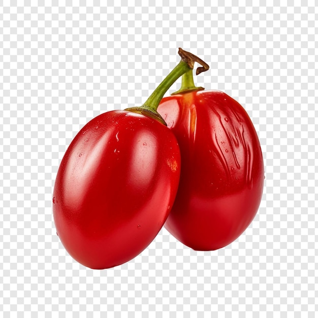 Tamarillo fruit isolated on transparent background