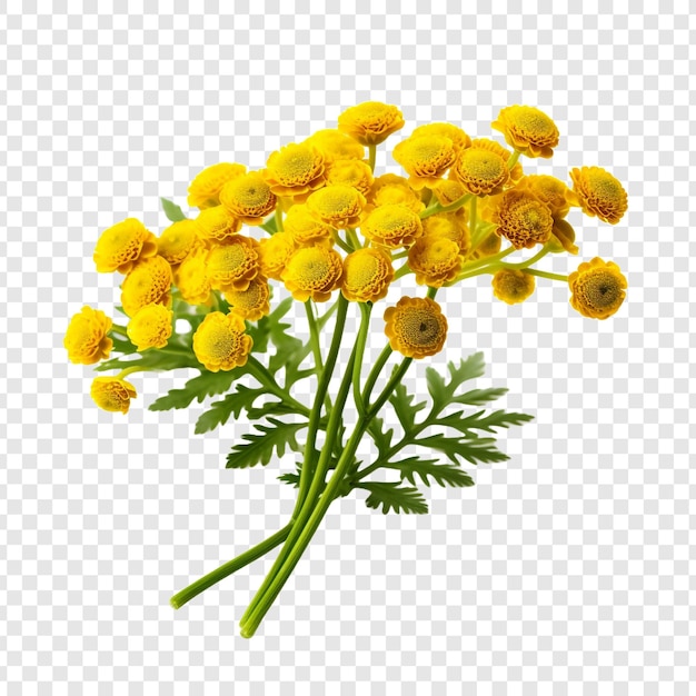 투명한 배경에 고립 된 tansy 꽃 png