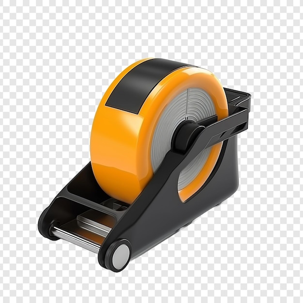 Free PSD tape dispenser isolated on transparent background