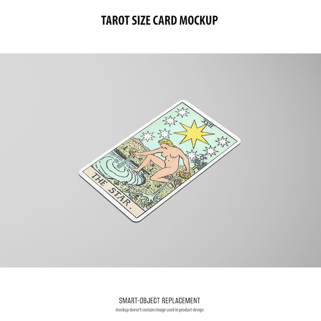 Mockup di carte dei tarocchi