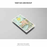 Free PSD tarot card mockup