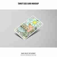 Free PSD tarot card mockup