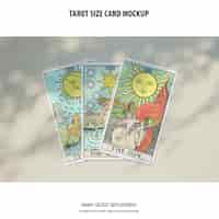 Free PSD tarot card mockup