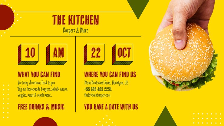 Free PSD tasty american burger kitchen menu