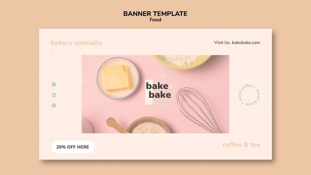 Tasty baked products banner