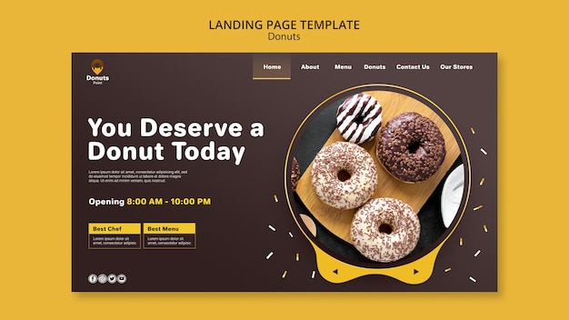 Tasty donuts landing page