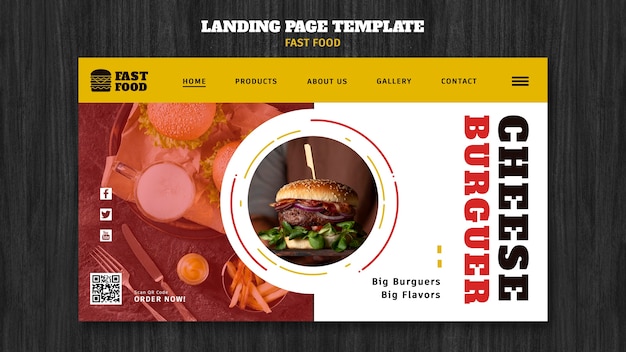 Free PSD tasty food design template