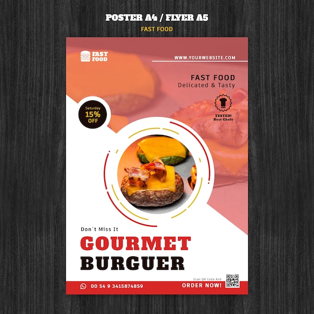 Tasty food design template