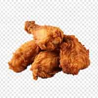 Free PSD tasty fried chicken png isolated on transparent background