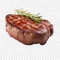 Free PSD tasty grilled beef fillet steak isolated on transparent background