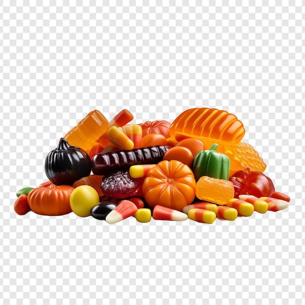 Free PSD tasty halloween candy png isolated on transparent background