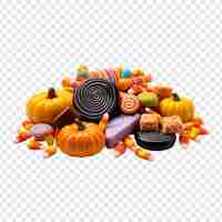 Free PSD tasty halloween candy png isolated on transparent background