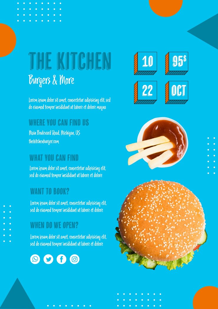 Free PSD tasty meat burger with sauce on the side