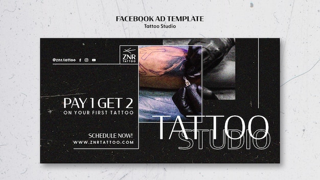 Tattoo studio template design