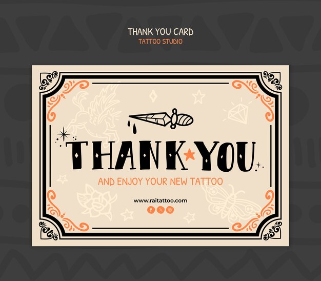 tattoo studio template