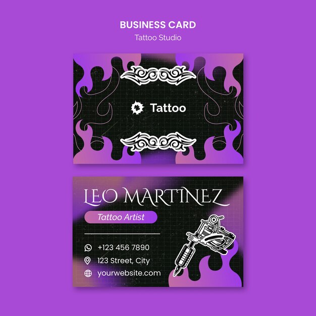 tattoo studio template