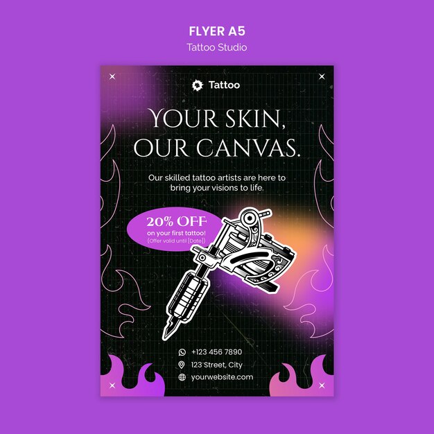 tattoo studio template