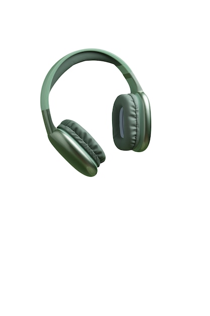 Technological headphones isolated