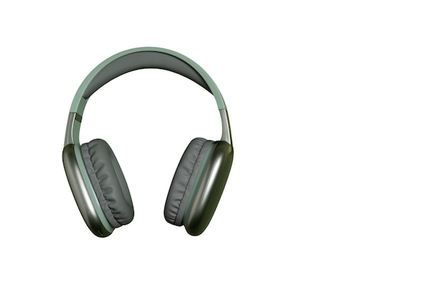 Technological headphones isolated