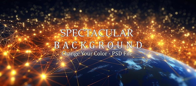 Technology background abstract background with connecting dots and lines Connection structure digital communication