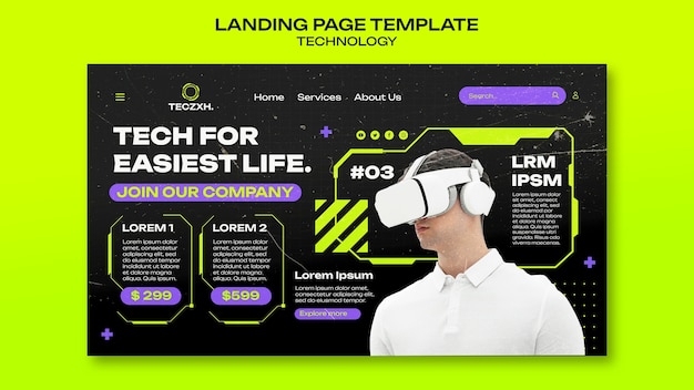 Technology template design