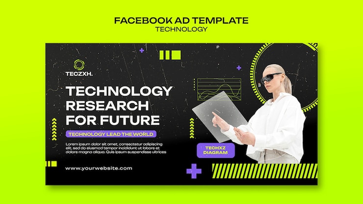 Free PSD technology template design