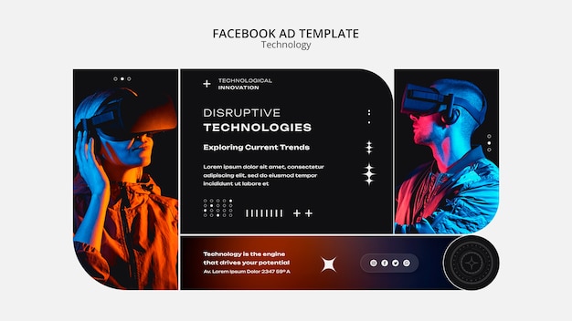 Free PSD technology template design