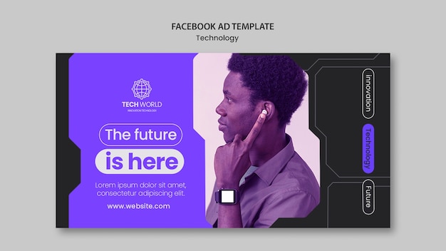 Free PSD technology template design